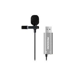 Prosound USB Lavalier Microphone PROS-11AU4 Omnidirectional Condenser Lapel Mic Hands Free Shirt Collar Clip-on Microphone Plug & Play for PC Computer, Laptop, YouTube, Skype Recording, Broadcasting