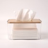 DUOMIAO Acrylic Tissue Box, Acrylic Dryer Sheet Holder for Laundry