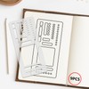 9 Pack Handmade Flexible Record Template, Reusable Planner Stencils Templates