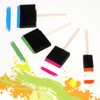 4Pcs Sponge Foam Brush Set Paint Sponge Brush with Wooden