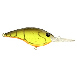 Berkley Clickin’ Frittside Fishing Lure, Rootbeer Craw, 1/2 oz, 2.75in | 7 cm, Classic Flat Side Profile Mimics Variety of Species, Equipped with Sharp Fusion19 Hook