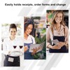 EcoVision Server Books for Waitress,Leather Waiter Book with Zipper Pocket,