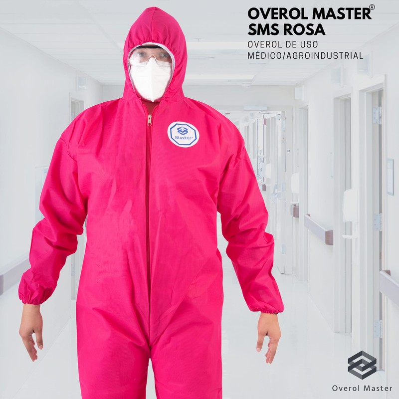 Overol Master - Overol de Protección Color Rosa (Disfraz de