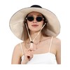 Women Cotton Fishing Bucket Hat Reversible Ultra Wide Brim Sun