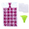 100 Bags Disposable Ice Cube Bags,Stackable Easy Release Ice Cube