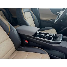 Auto Console Covers- Premium Center Console Armrest Cover Fits a Chevy Equinox 2025 Waterproof Neoprene Fabric. (Gray)