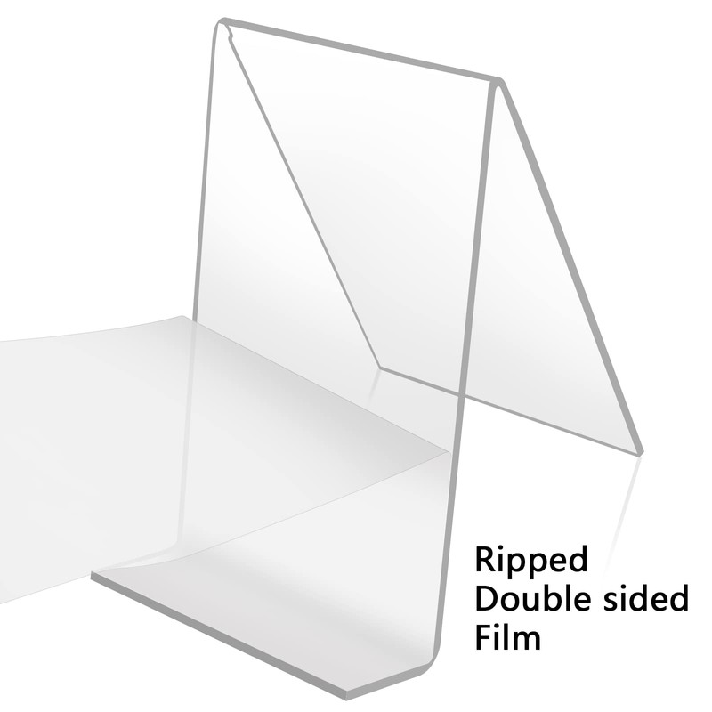 Transparent Table Stand, Pack of 10, Acrylic Book Stand, Multifunctional