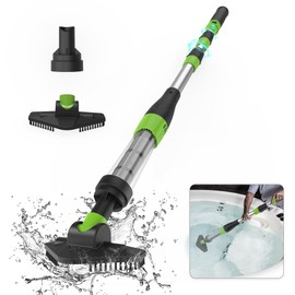 Cordless Rechargeable Pool Vacuum, Spa Hot Tub Vacuum, Handheld Rechargeable Pool Cleaner, Running Time 90 Mins Suitable for Spas, Hot Tubs and Small Pools for Sand and Debris, Black