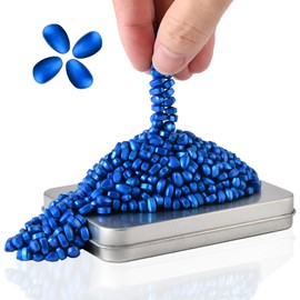 LCVUUK Magnetic Putty Rocks, Blue More Than 600 Weak Magnetic Smooth Ferrite Pebbles, Desk Toys and Time-Killer for Adults