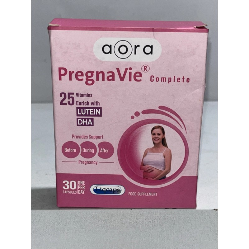 Vitamins New Aora Pregnavie Complete Prenatal Vitamins With Lutein +