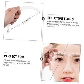 minkissy 2 Sets Professional Eyebrow Beauty Ruler Accurate Measuring Tool for Symmetrical Brows