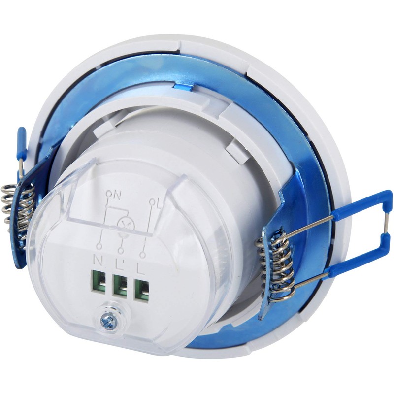 Flush-Mounted Motion Sensor Swivelling Suitable for LED