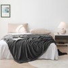 DISSA Fleece Blanket Twin Size – 60x80, Dark Grey –