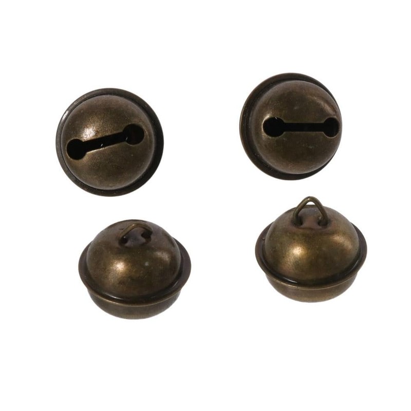 YYlingx 20 Pcs Vintage Jingle Bells - 22mm Antique Copper-Toned