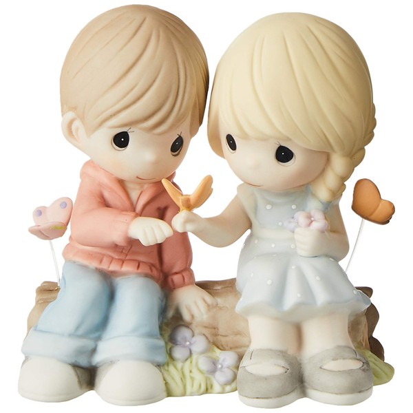 Precious Moments, You Give Me Butterflies, Bisque Porcelain Figurine, 144010
