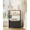Apetaccat Narrow Side Table End Table, 3-Tier Side Table with