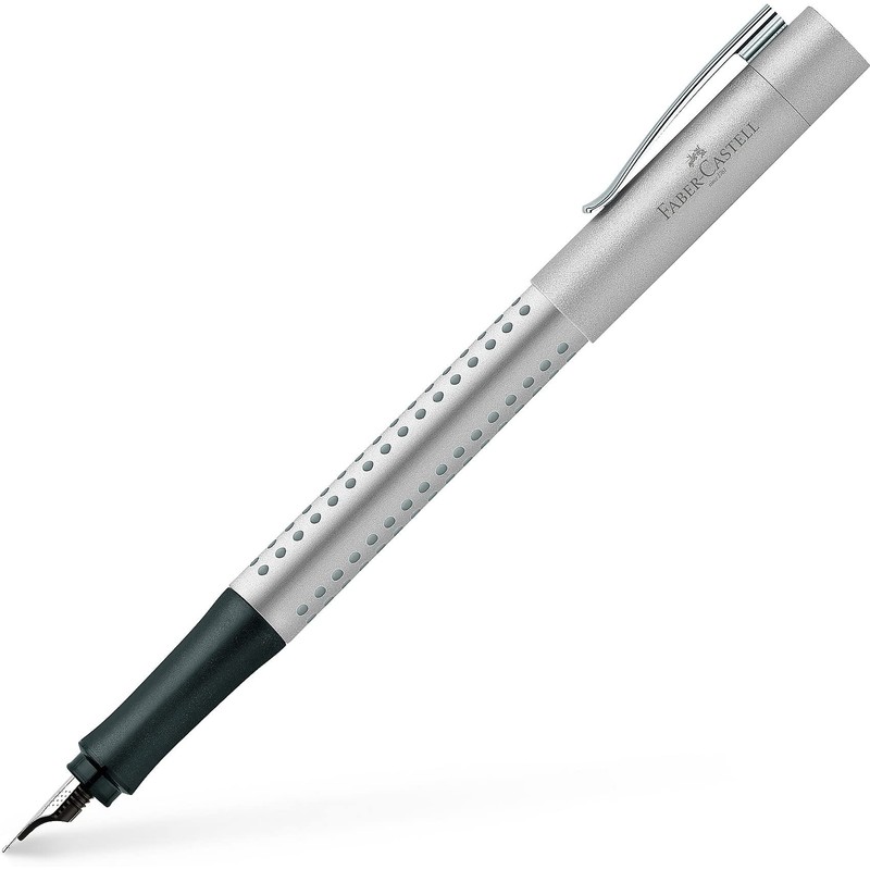 Faber-Castell 140905 Fountain Pen Grip 2011 Nib B Silver