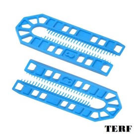 TERF® 100mm X 43mm X 3mm Thick U Shims Packers Spacers Plastic Packing Horseshoe Window Glazing Door Kitchen Cabinet Tiles Installations with 3mm Thick - Pack of 25