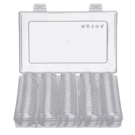 Coin Capsule, Coin Case, Commemorative, Coin Storage, 1.2 inches (30 mm), Pack of 100