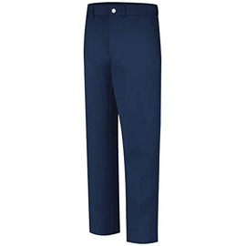 Bulwark Men's Flame Resistant 9 oz Twill Cotton Work Pant, Navy, 40W x 30L