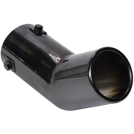 calm wish muffler cutter, black, light, car, downward, single accessory, stainless steel, custom pipe, 1 piece, for general purpose