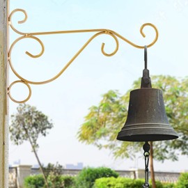 Hanging Plant Bracket 9.8inch, Gold Plant Hooks Plant Hanger Bracket for Indoor Outdoor Planter Flower Pot Bird Feeder Wind Chime Lanterns