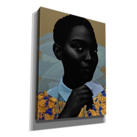 Epic Graffiti 'Golden Flower' by NUMA Art Canvas Wall Art, 12" x 16"