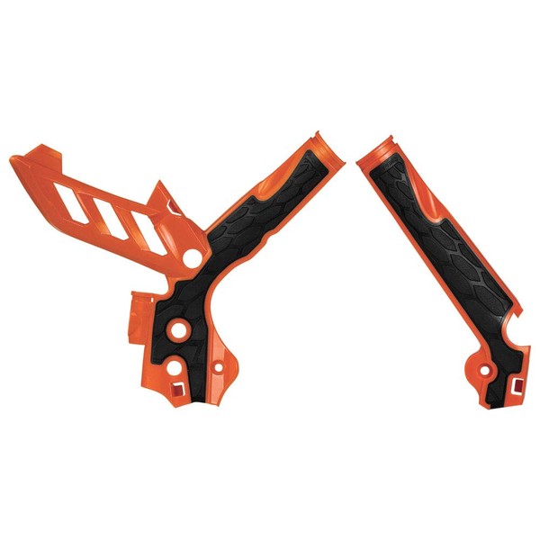 Acerbis X-Grip Frame Guards Orange/Black for KTM 350 XCF-W 2012-2016