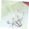 VILLFUL Round Hanging Bird Feeder Transparent Acrylic Feeding Bowl for
