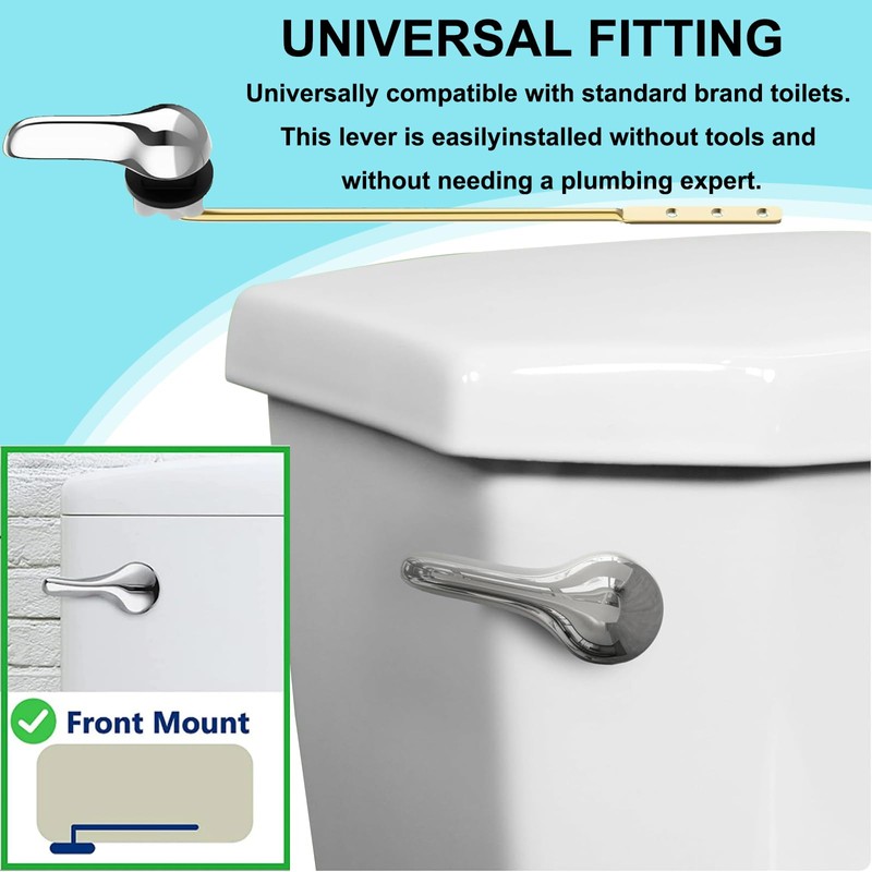 FXHDC-M Toilet Handle Replacement Kit Universal Bowl Repair Inside Tank