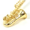 Sunrise Sound House Miniature Musical Instrument Tenor Saxophone 1/12 Gold