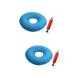 FOMIYES 2pcs Portable Inflatable Seat Pillow for Tailbone Relief for Comfort Includes Air Pump for Office Travel Car and Home Use