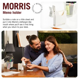 Monkey Business: Morris The Donkey Desktop Memo Holder - Cute Sticky Notes Holder & Desk Organiser, Office Accessories - Funny Decoration