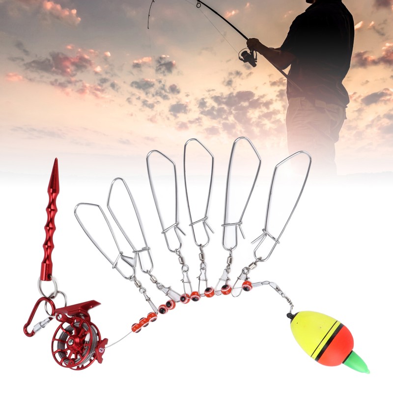 Fishing Lock Buckle with Reel Stainless Steel Live Fish Locks