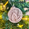 Christbaumkugel personalisiert - Weihnachtsgeschenk für Eltern: Weihnachtskugel mit Gravur Familie