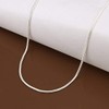 Koguxuix Fashion 925 Sterling Silver 1mm Snake Chain Necklace Jewelry