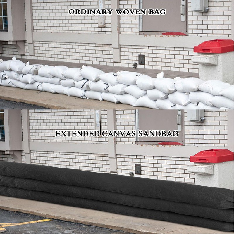 2Pcs 5ft Water Activated Flood Barriers Non Woven Absorbent Double