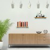 WJUAN 2 Pcs Adjustable Glass Shelf Bracket, for Wooden/Glass Shelf