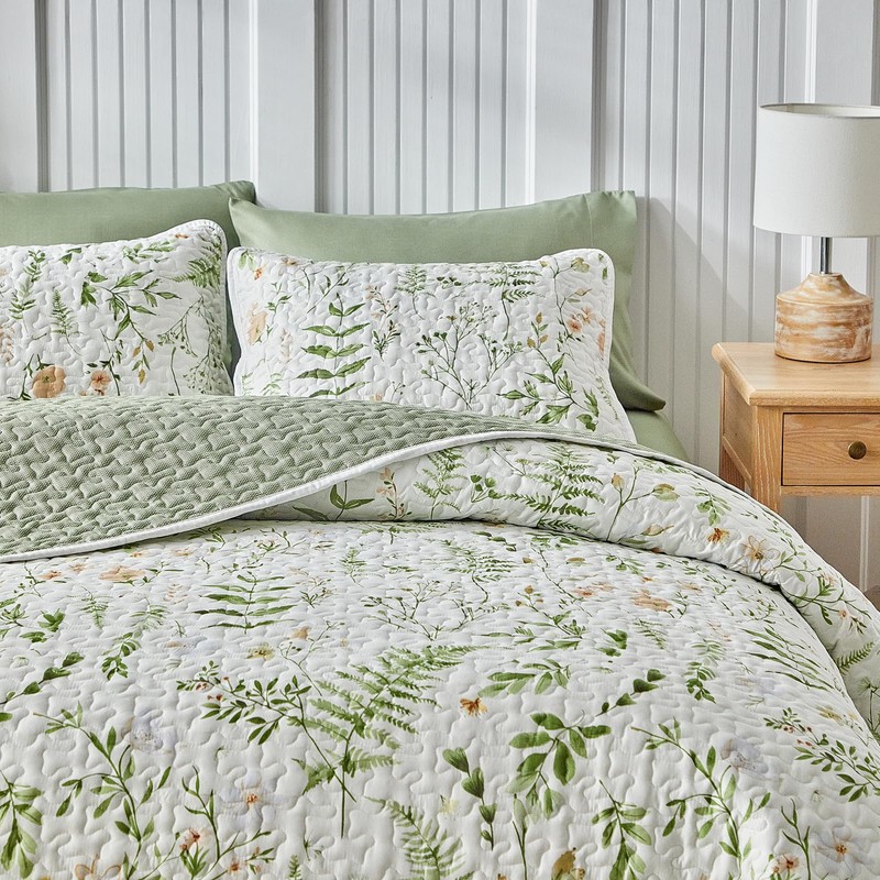 Floral Quilt Set 3 Piece Flower Quilt Sets Queen Size