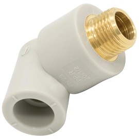 AERZETIX - C66888-90° Angle / Elbow with Thread Male and Female Made of PPR / Polypropylene / Diameter 20 mm x 1/2 Inch PN25 for Welding - Sleeve, Reducer, Fitting, Sanitary, Water Installation