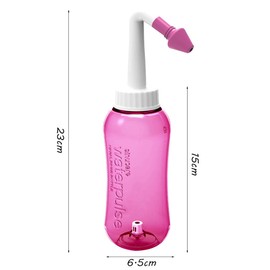 ILSSLI Neti Pot Sinus Rinsing Nasal Wash Cleaner Neti-Pot Sinus Rinse Bottle 300 ML Pressure Irrigation Nose Wash Bottle for Adult and Kid