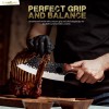 Chef Knife SliceElite 3-Piece Hand-Forged Butcher Knife Set: Chef, Cleaver,