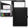 AMKSONS A4 Writing Case in Black Including Clipboard & DIN