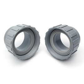 Connector Union, for Raypak Pool Heater Parts, 006723F Connector with 2 Nut Heater Flange Kit for Raypak Rheem Pool Heater, 2Pcs, PVC