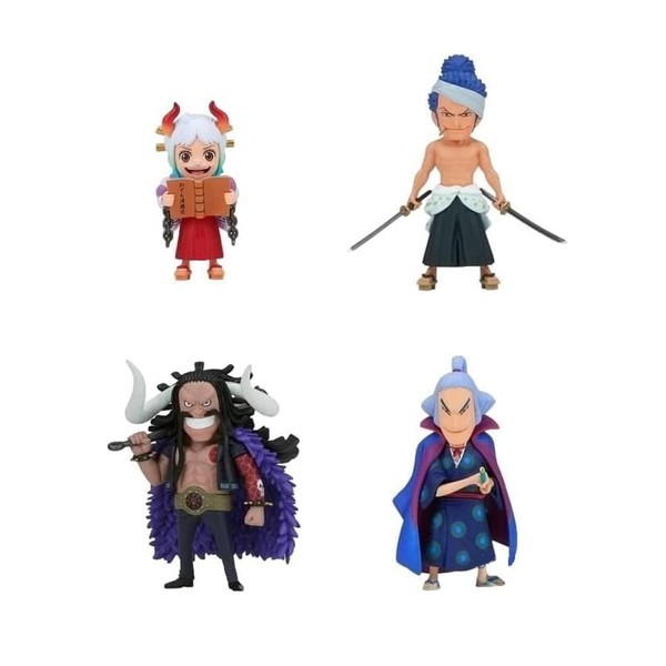 One Piece World Collectible Figure Wanokuni Onigashima Edition 9 Set of 4