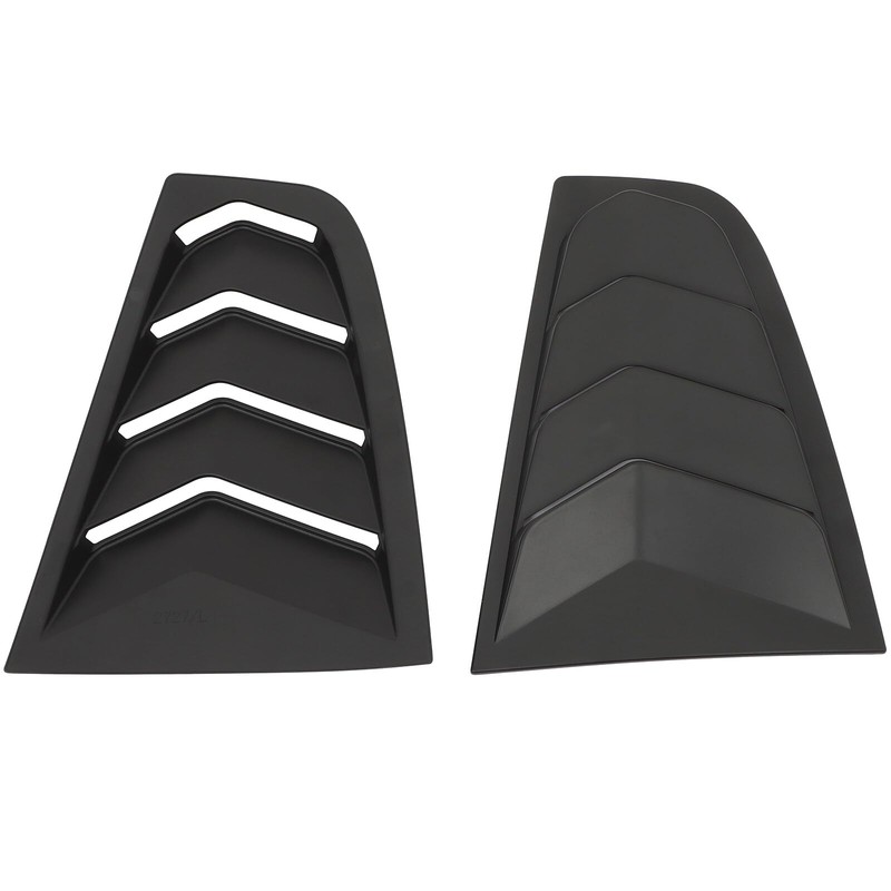 SCITOO Matte Black ABS Rear Side Window Louvers Air Vent