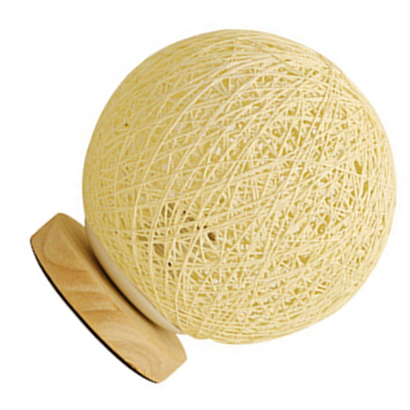 LED Bedside Table Lamp Dimmable 3W Creative USB Rattan Ball