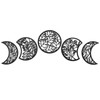 5PCS Moon Phase Wall Decor, Phases of the Moon Wall