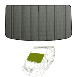 VANNCAMP Windshield Cover for Ram Promaster Van,2014-2026,Insulated Blackout Foldable Windshield Sunshade, AllSeasonGuard