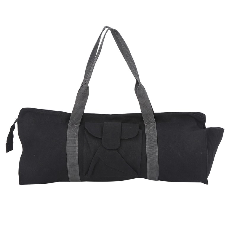 Multifunctional Canvas Yoga Gym Mat Carrier Storage Bag Single Shoulder